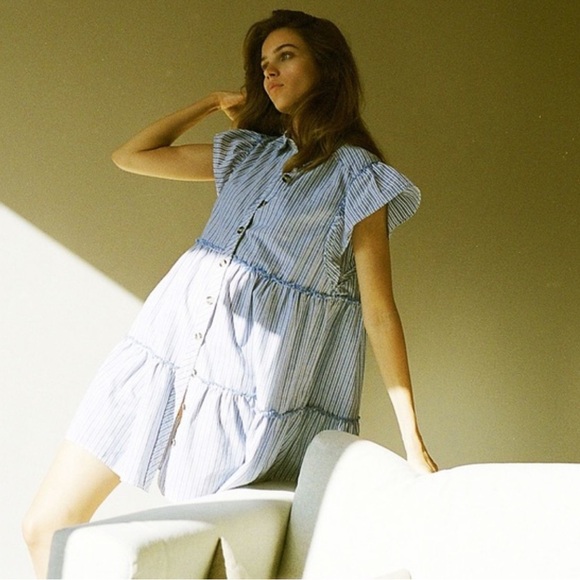 Free People Dresses & Skirts - Free People dress small oversized blue